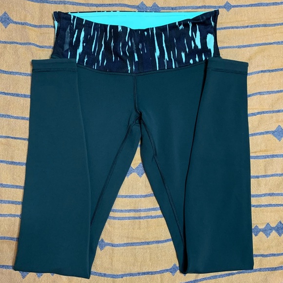 Lululemon High Rise Green Leggings - Picture 2 of 7